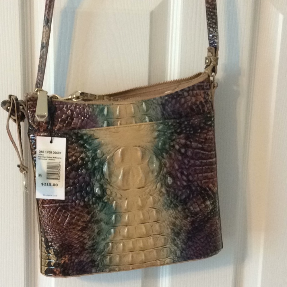 Brahmin ombré reptile shoulder bag